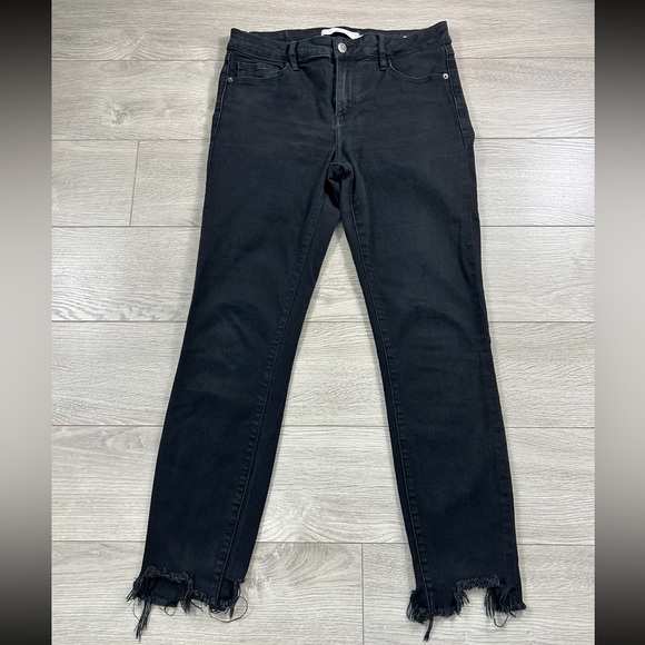 Hidden Jeans Frayed Hem Skinny Black Jeans - Picture 2 of 16